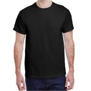 Gildan 5000 Heavy Cotton Black T-Shirt XL | Men’s / Unisex | 100% Cotton | New